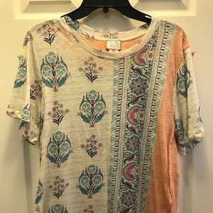 Anthropologie Patterned T-shirt